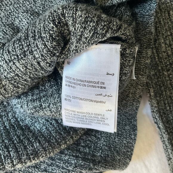 I.N.C Women’s Long Sleeve V-neck Knit Sweater size M, Gray - Picture 5 of 6